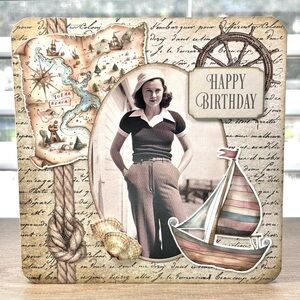Handmade Nautical Birthday Greeting Card